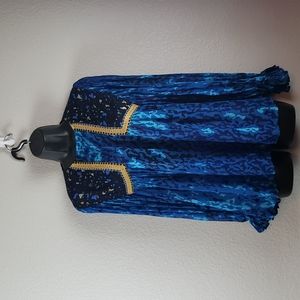 Anthropologie Blink London | NWT Women's Oversize Miranda Peasant Top Sz S